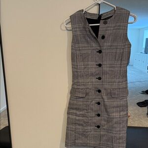 Plaid Sleeveless Dress Ann Taylor